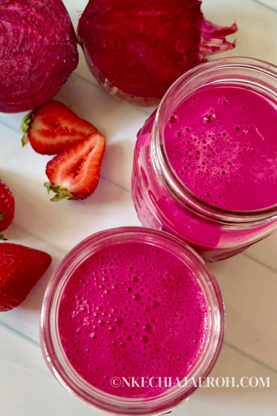 Healthy Beet Strawberry Smoothie Recipe Nkechi Ajaeroh