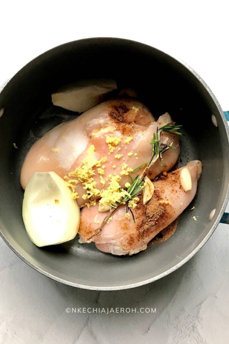 How To Make Quick Chicken Broth with Chicken Breast Nkechi Ajaeroh