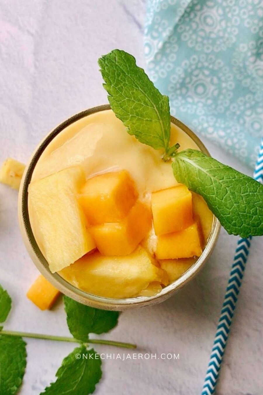 Mango Pineapple Smoothie (Best Tropical Recipe) - Nkechi Ajaeroh