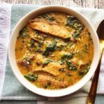 Easy Nigerian Okra and Ogbono Soup recipe with Spinach