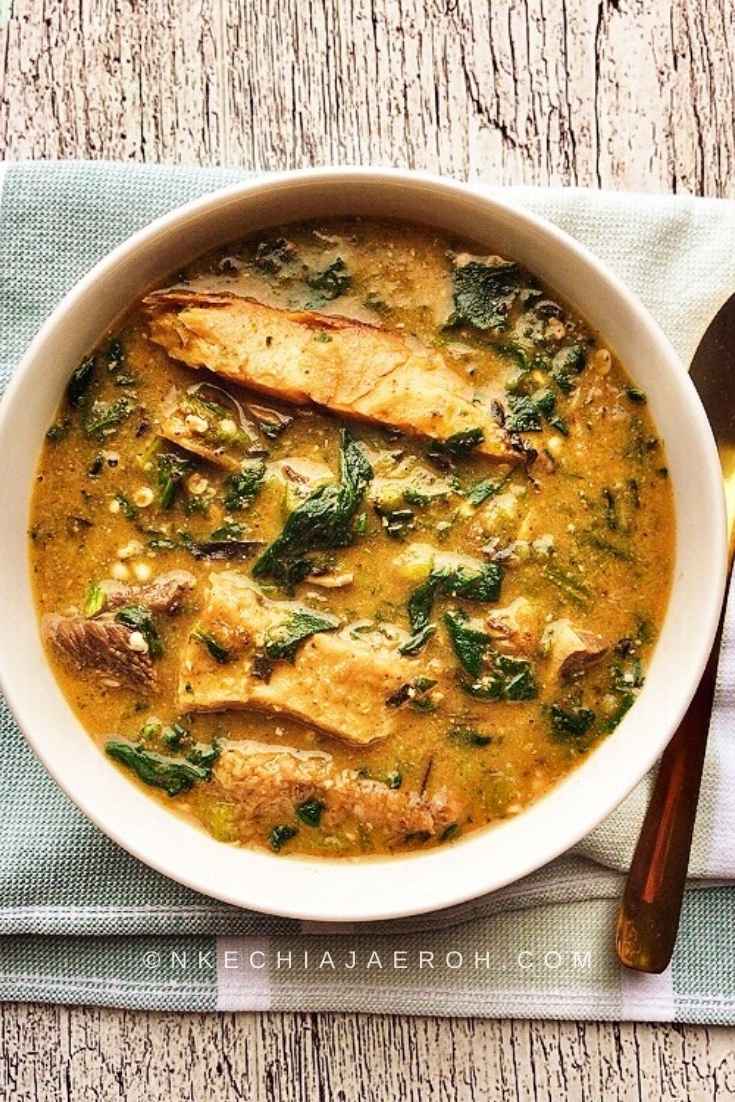 How To Make Easy Nigerian Okra And Ogbono Soup - Nkechi Ajaeroh