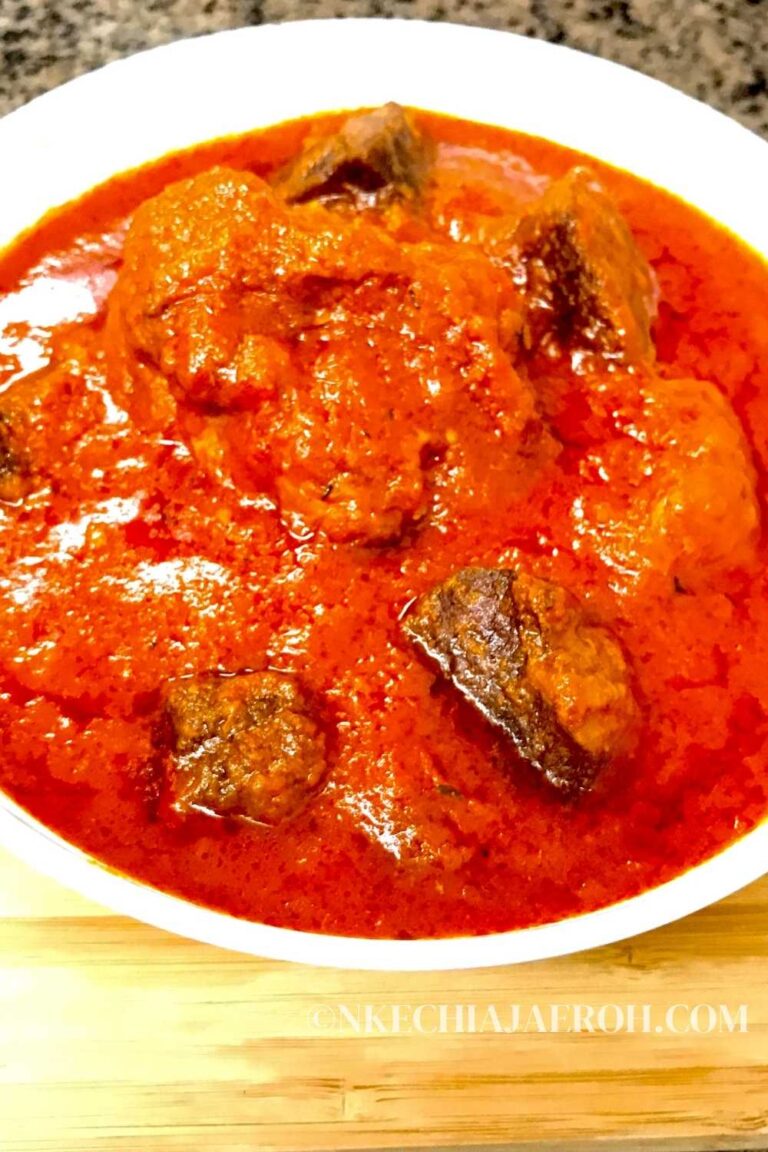 Nigerian Stew A Classic Red Tomato Stew Nkechi Ajaeroh