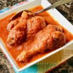 Healthy and Easy to make Nigerian Chicken Stew with fresh tomatoes, bell peppers, garlic, and chicken
