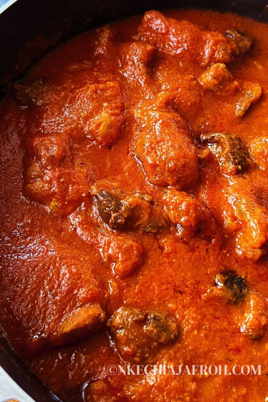 Nigerian Stew: A Classic Red Tomato Stew - Nkechi Ajaeroh