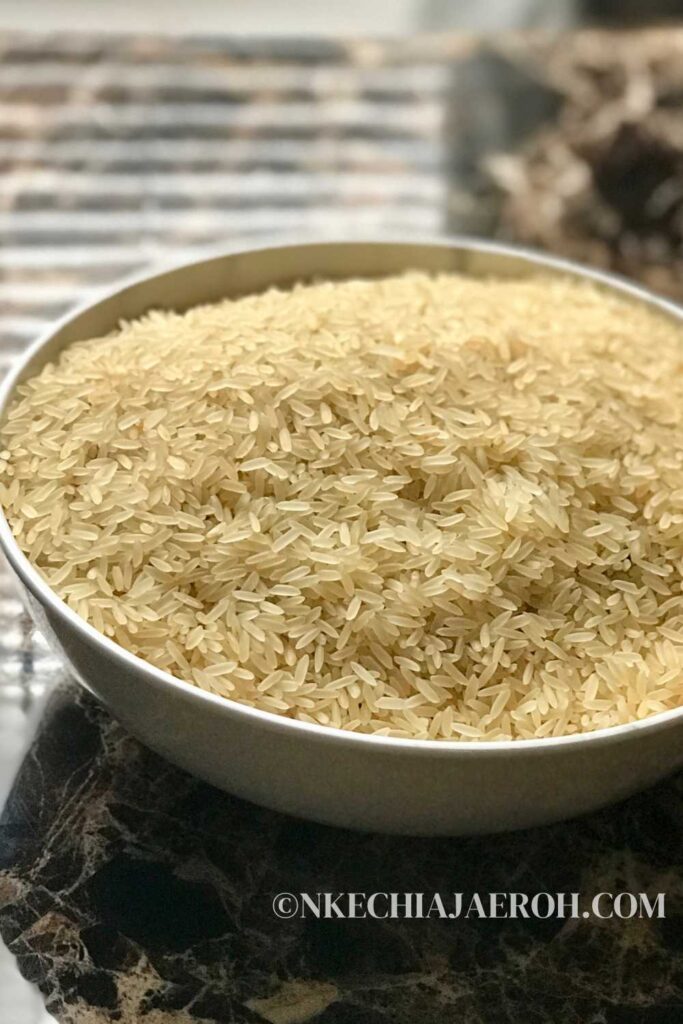 Long grain raw rice