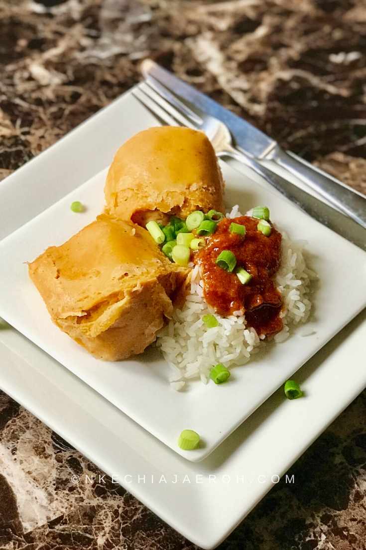 Serve #moimoi with Nigerian #rice and #stew or #coconutrice. Moimoi is versatile!