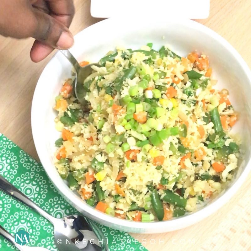 Tasty and healthy cauliflower fried rice Nkechi Ajaeroh