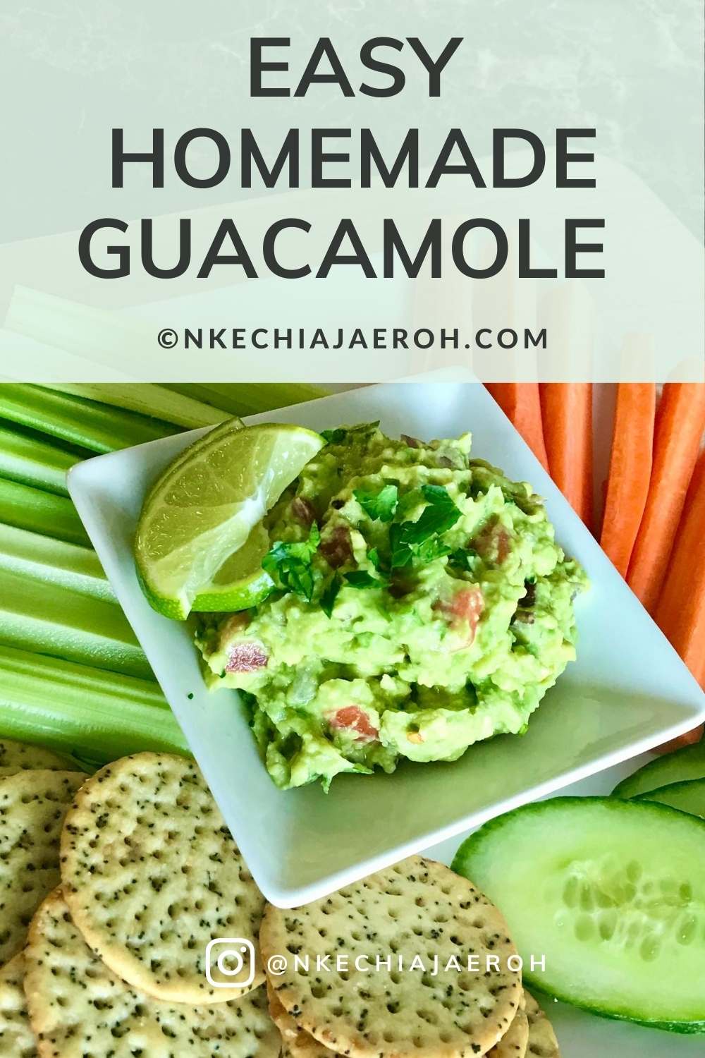 The best guacamole recipe! Whether you are just hosting your family members, friends, or the entire village, fresh guacamole dip is essential. A perfect side dish. Guacamole is great on tacos, salads, and dips/sauces for vegetables and chips. Guacamole tray is such a crowd-pleaser! This quick and easy homemade guacamole recipe is super easy to make and very delicious. #guacamole #Mexicaninspired #sidedishes #easyguacamole #guacamolerecipe #appetizers #tacos #healthydip #Guacamoletray