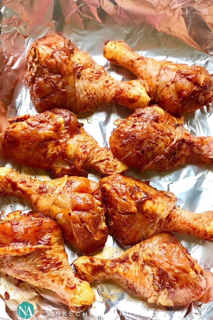 How to Make Healthy Oven-Baked Chicken Drumsticks | Nkechi ...