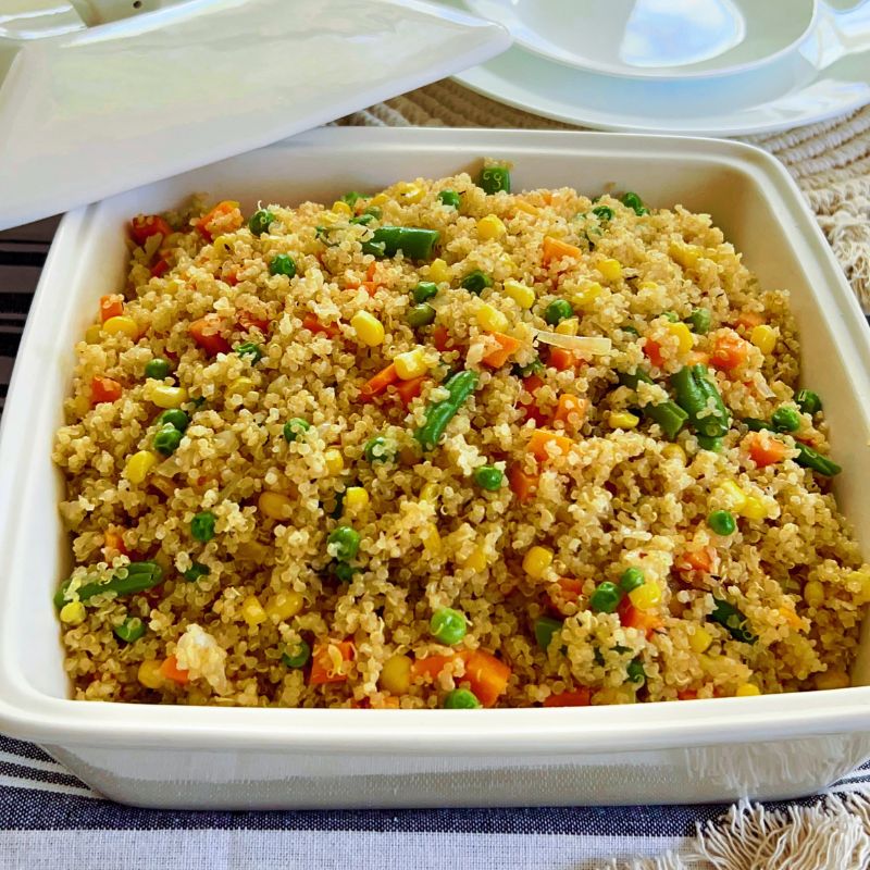 Quinoa Fried Rice Recipe (Healthy Side Dish) Nkechi Ajaeroh