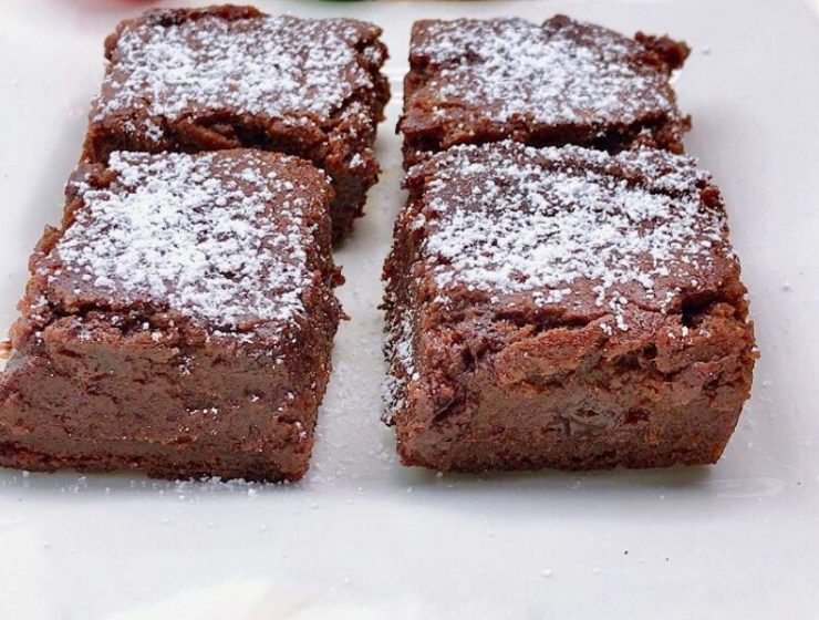 Vegan plantain brownie recipe made with sweet over-ripe plantains