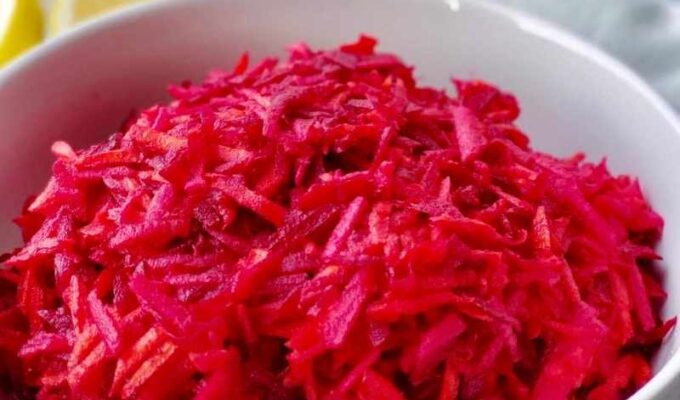 Beets are very nutritious and are excellent for blood pressure. Also, incredible inflammation fighter! If you are not exactly sure how to start eating them. My shredded beet salad will show you how - easy, quick, healthy, and delicious!