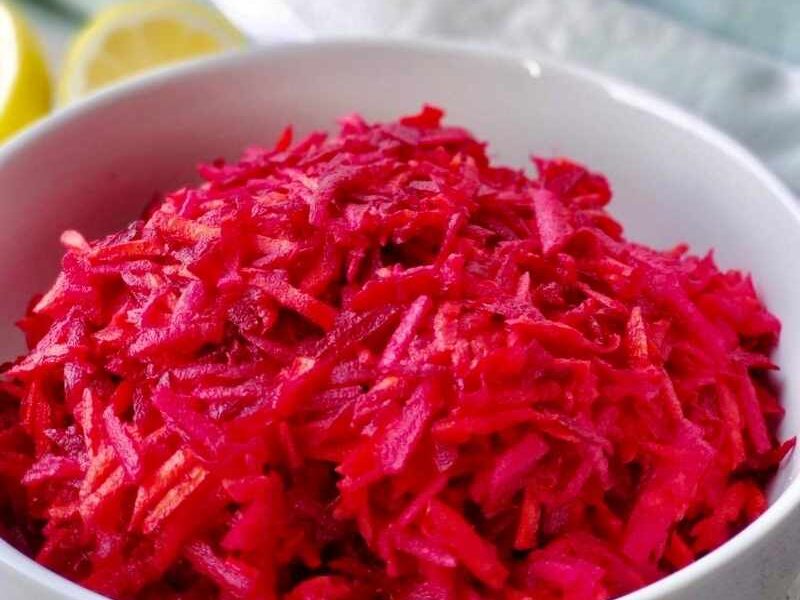 Beets are very nutritious and are excellent for blood pressure. Also, incredible inflammation fighter! If you are not exactly sure how to start eating them. My shredded beet salad will show you how - easy, quick, healthy, and delicious!