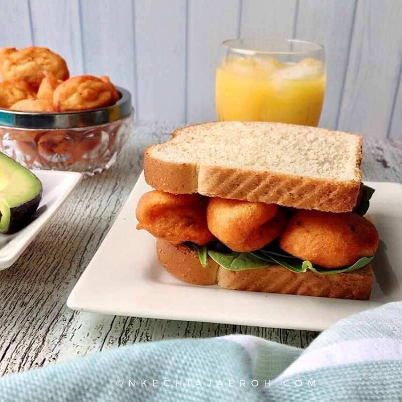 #healthy #burger is achievable with a simple Akara, and bread. This is also like Akara sandwich 