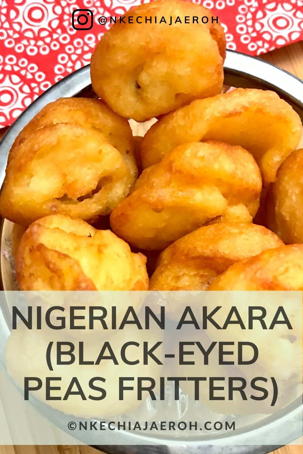 Learn how to make the best Nigerian Akara, also known as Black-eyed peas fritters. Akara, equally called beans cakes, beans ball, koosé, or acarajé, is a popular street food enjoyed across Africa and beyond. To make Akara, you start by de-skinning/peeling the beans (black-eyed peas), then you blend it into a paste, and then fry them up. Eat these fritters with bread, corn pudding, or custard. #Akara #Beansfritters #Beansrecipe #Nigerianfood #blackeyedpeasfritters #Howtomakeakara #Africanfood
