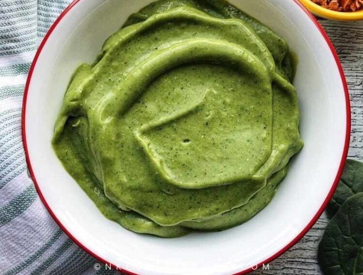 Super green avocado coconut smoothie bowl recipe