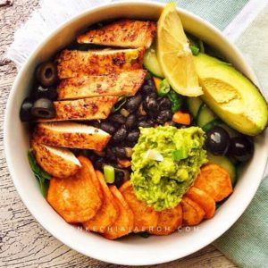 Deconstructed Taco Bowl with Sweet Potatoes
