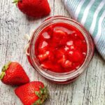 Healthy and refined Sugar-free strawberry sauce for dessert toppings, oatmeal toppings, pancakes, waffles, and much more!