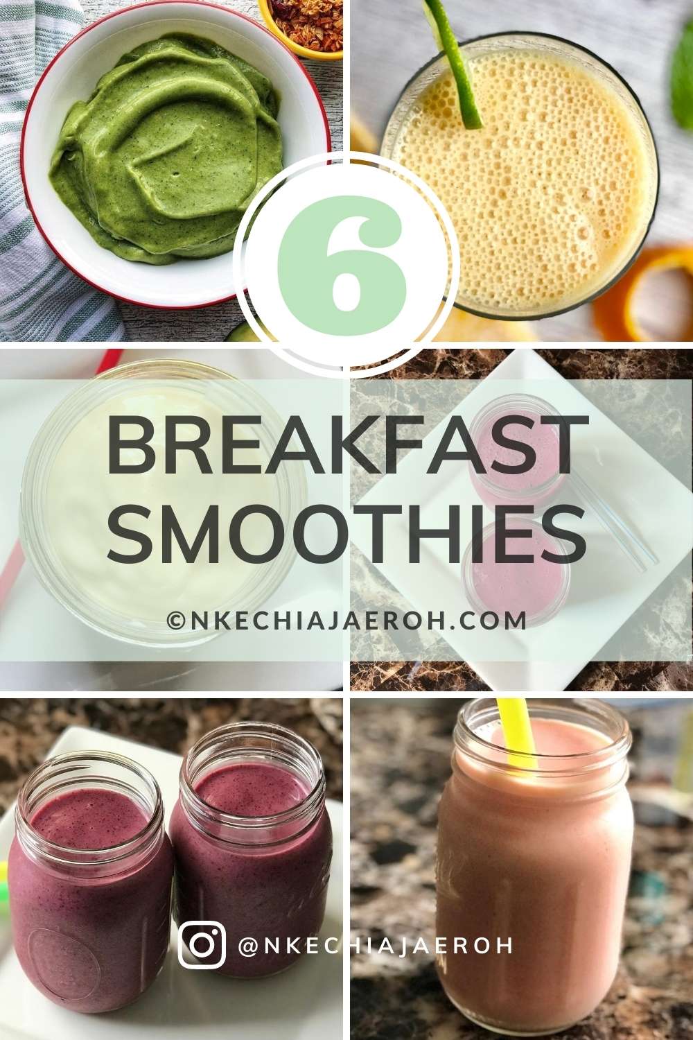6 Healthy Breakfast Smoothie Recipes