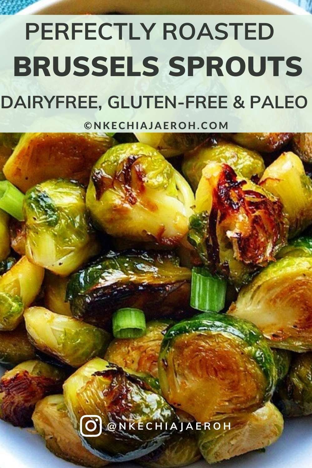 Vegan, Dairy-free, Gluten-free, and Paleo, Baked Brussels Sprouts Recipe is super easy to make and insanely delicious. This healthy side dish is a crowd-pleaser perfect for Thanksgiving, Christmas, Cookout, or family dinner! This healthy brussels sprouts recipe is low calorie and low carb, exactly the guilt-free side dish you need. Serve as a side, eat as snacks, or eat as a main meal – yes! #healthysidedish #thanksgivingrecipe #thanksgivingside #brusselsprouts #vegetables #vegan #plantbased
