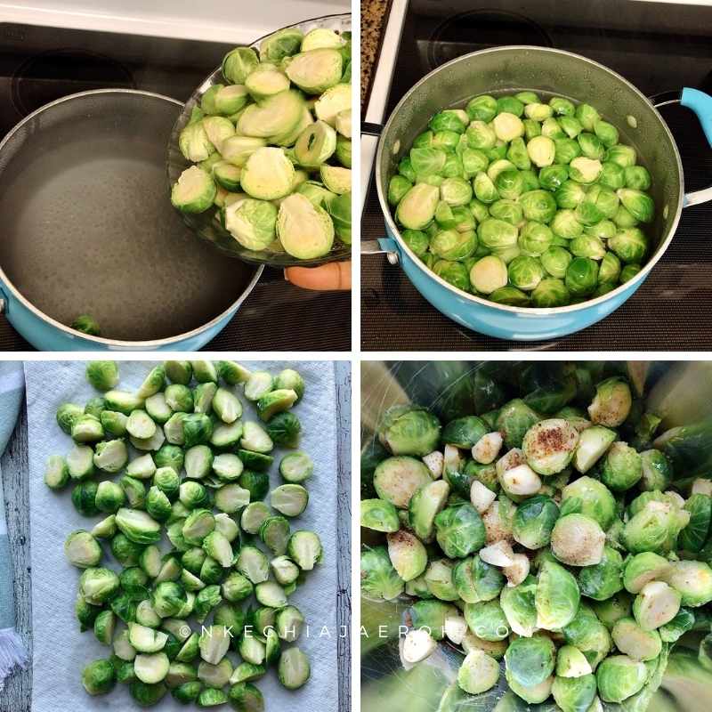 The process photo of how to make this vegetable.