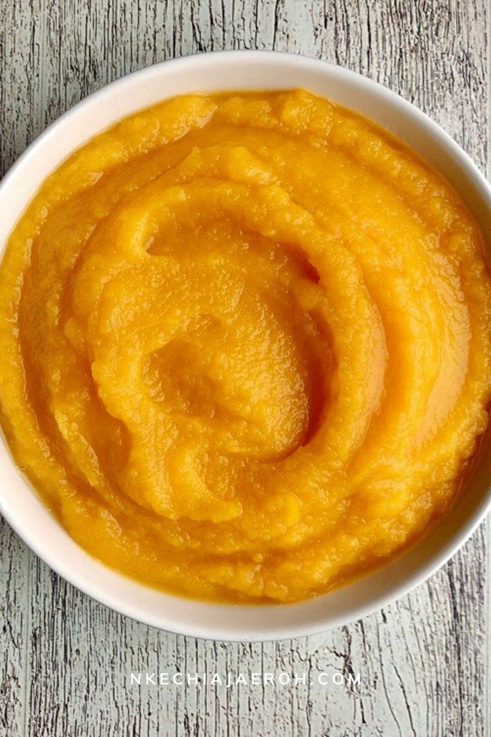 Homemade Pumpkin Purée- light, fluffy, yellowy, unadulterated, and perfect for any pumpkin recipe.