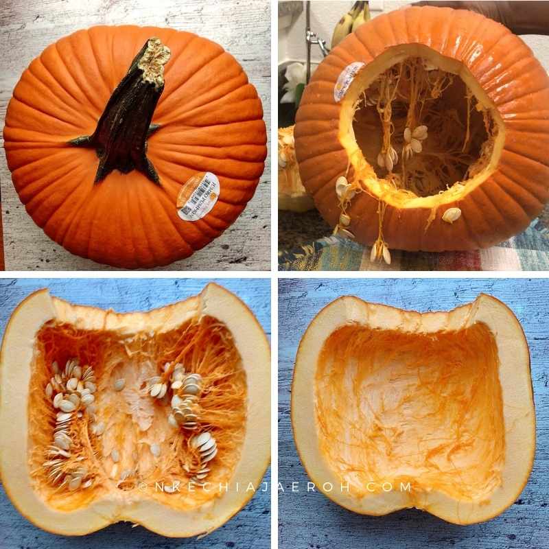 make pumpkin puree after carving