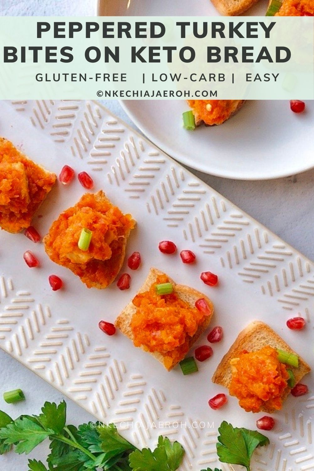 Super easy and delicious peppered turkey bites (Nigerian Style) I will unquestionably say that peppered meat recipes originated from Nigeria and typically very spicy. However, these peppered turkey bites are not spicy at all; I intentionally made them mild so that my kids would equally enjoy them!  You can add some spicy peppers like Habanero or Jalapeños if you wish to make this recipe spicy. The bottom line is to make this recipe to suit your desire.