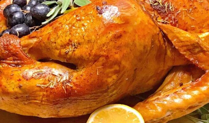 This oven-baked Thanksgiving roasted turkey recipe is an easy and no fuss turkey recipe and tips!