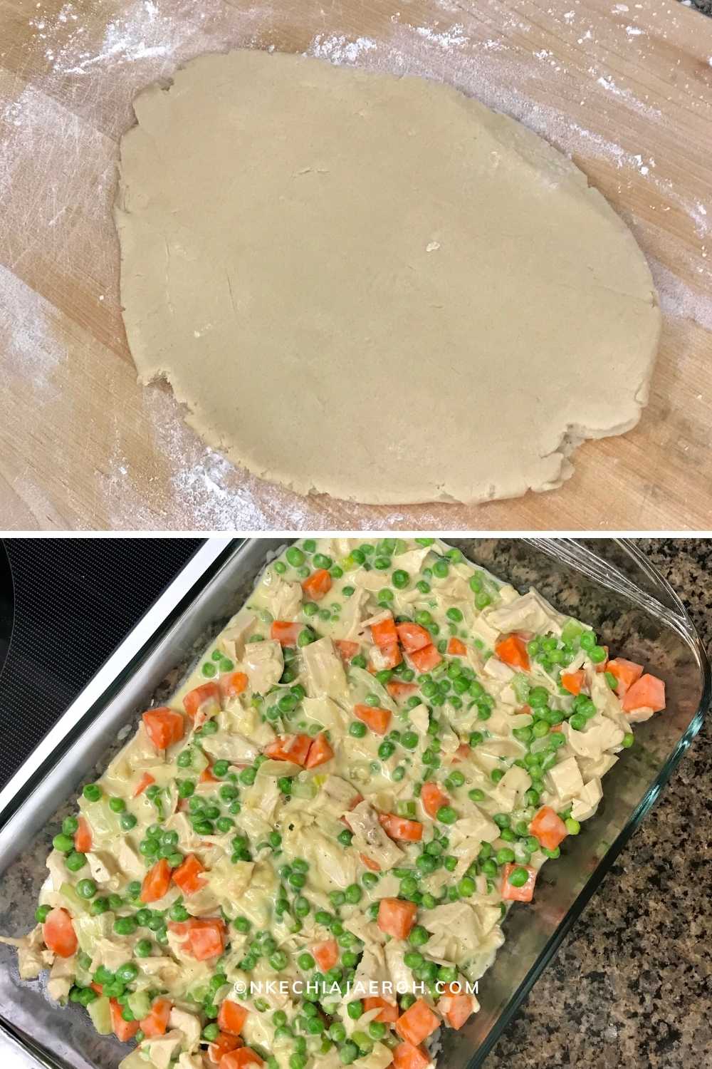 Crust, and filling for this pot pie recipe.