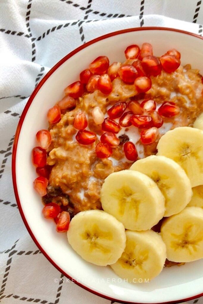 This chocolate oatmeal porridge recipe is vegan, which means dairy-free! This plant-based, hella delicious oatmeal recipe is also gluten-free! Natural raw cacao is vegan, so if you desire to make chocolate oatmeal and reach out to cacao powder, you are very much in line. However, if you use regular milk chocolate, your oatmeal porridge may no longer be vegan. On the other hand, there are vegan "milk" chocolates out there!