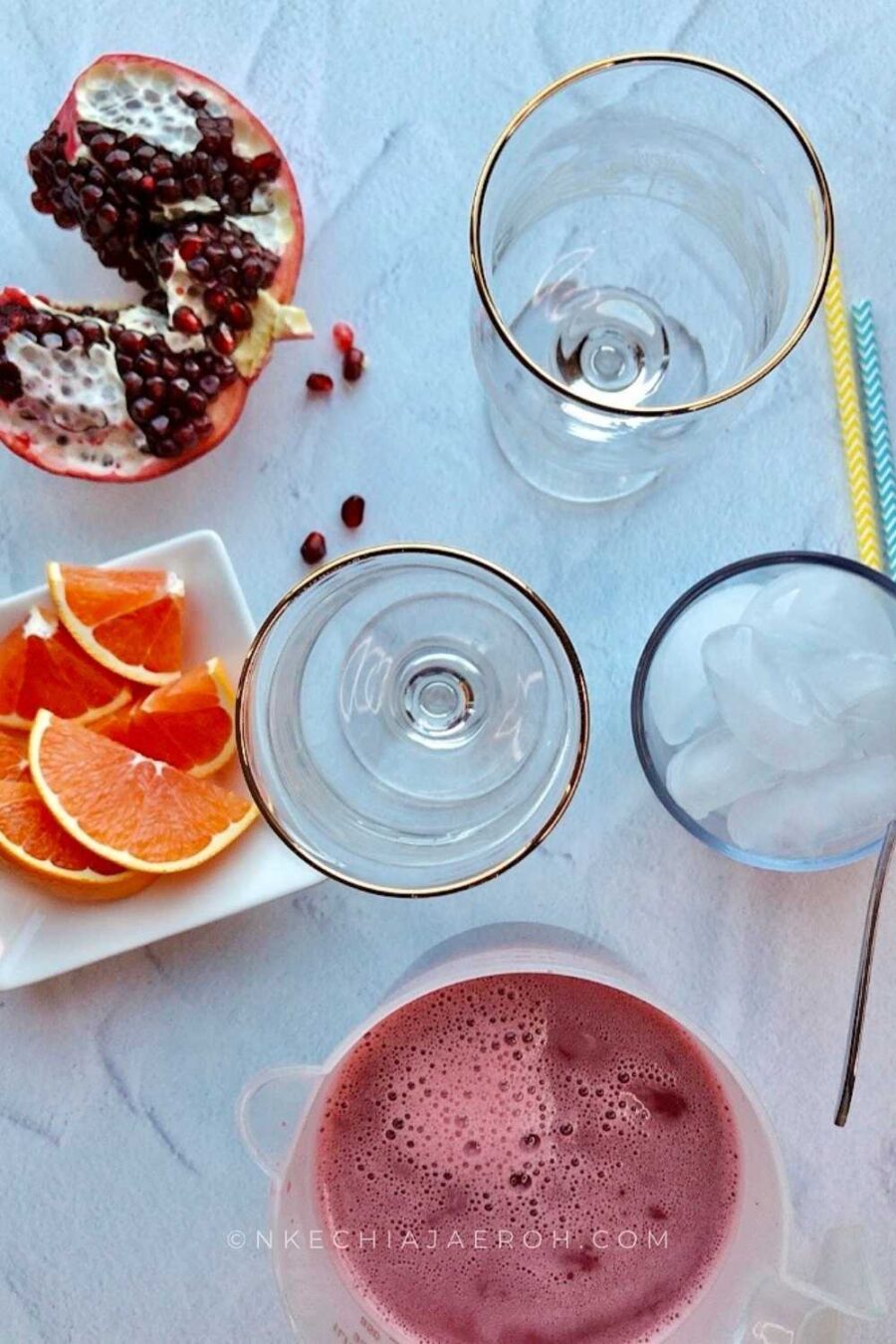 Pomegranate Juice Recipe How to Juice a Pomegranate Nkechi Ajaeroh