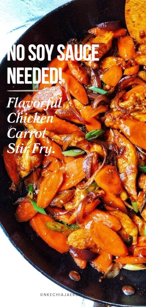 Looking for an easy chicken stir fry recipe for dinner? This Chicken and Carrot Stir Fry combines tender chicken breast, carrots, onions, ginger, and flavorful seasonings in a delicious 30-minute skillet meal.
Made without soy sauce, this simple chicken stir fry is perfect for busy weeknights, family dinners, and easy lunch ideas. Serve it with rice, quinoa, or your favorite vegetables.
Save this recipe if you're looking for chicken and carrot stir fry, easy chicken dinner recipes, 30-minute meals, healthy chicken stir fry, or quick skillet dinners.