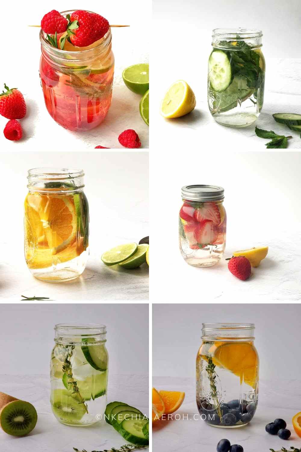 Best Infused water recipes for glowing skin Drink more water with DIY naturally flavored water, aka homemade fruit water! These fruit infused water recipes for glowing skin are health-improving, refreshing, and will surely keep you hydrated. Fruit-flavored water comes in handy during warm weather as we naturally tend to drink more water then. With these fruit water recipes, you can confidently keep the summer heat at bay and stay hydrated as you should. #Infusedwater #fruitwater #vitaminwater #DIYfruitinfusedwater #detoxwater
