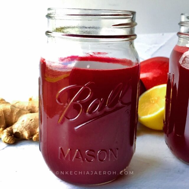 Homemade Beet Juice Recipe (in the Blender and Juicer) Nkechi Ajaeroh