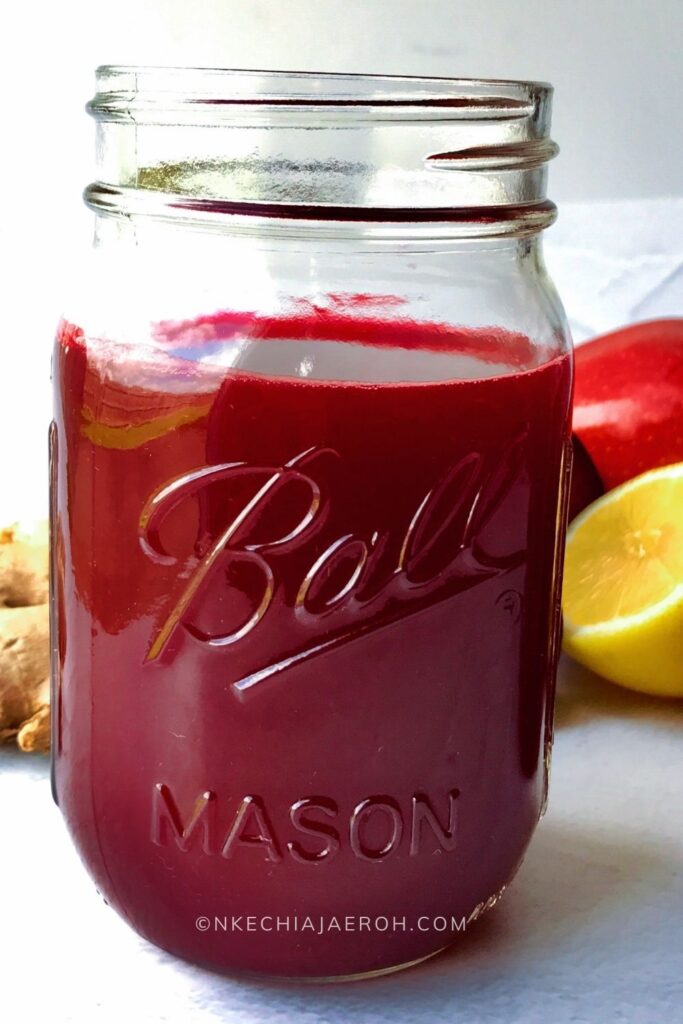 Americana Mason Jar Blender Red