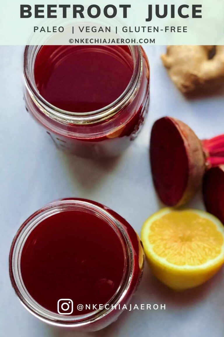 Homemade Beet Juice Recipe (in the Blender and Juicer) Nkechi Ajaeroh