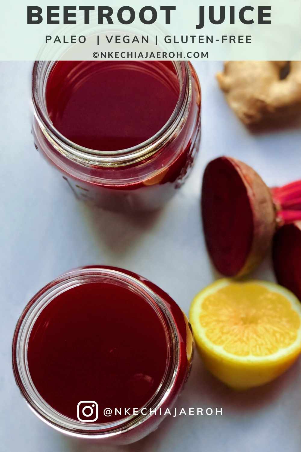 Homemade Beet Juice Recipe (in the Blender and Juicer) Nkechi Ajaeroh