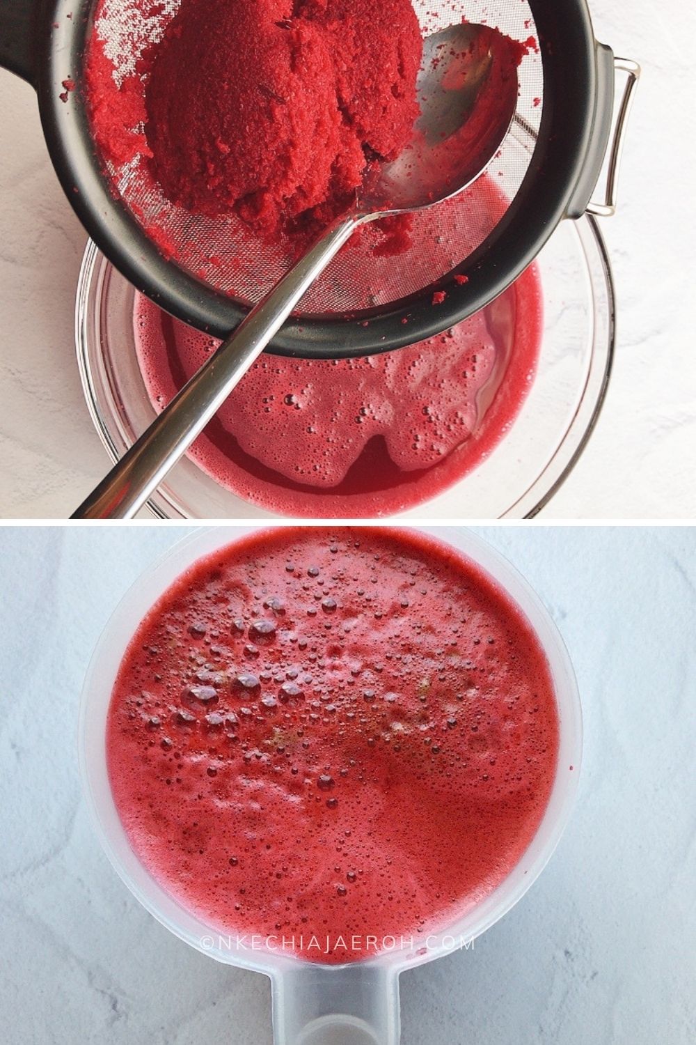 Homemade Beet Juice Recipe (in the Blender and Juicer) Nkechi Ajaeroh