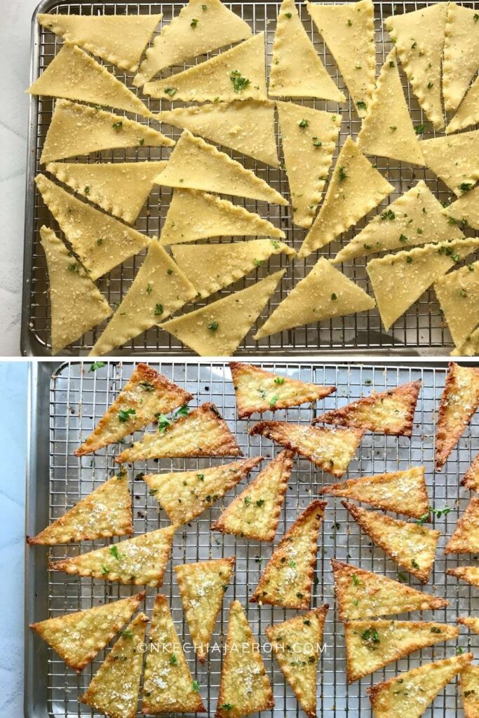 Before and after baking photo