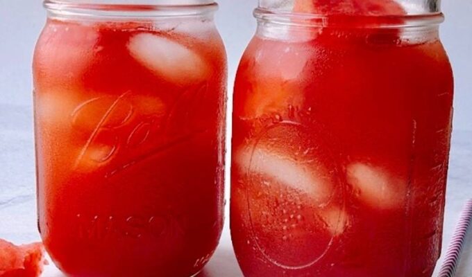 Homemade watermelon iced tea is the ultimate summer cooler drink! And the best part is that it requires only a few ingredients and is easy to make! Luckily, this refreshing thirst quencher is perfect for hot days! If you have a fresh watermelon and some tea bags, you are in for a treat! This satisfying watermelon sweet iced tea recipe will surely keep you energized, refreshed, and hydrated! Let's just say this is an excellent drink for the entire family.