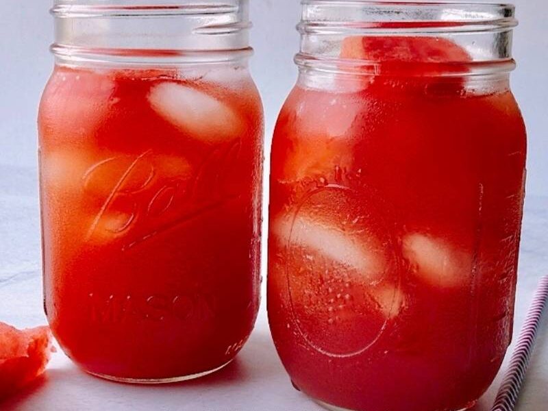 Homemade watermelon iced tea is the ultimate summer cooler drink! And the best part is that it requires only a few ingredients and is easy to make! Luckily, this refreshing thirst quencher is perfect for hot days! If you have a fresh watermelon and some tea bags, you are in for a treat! This satisfying watermelon sweet iced tea recipe will surely keep you energized, refreshed, and hydrated! Let's just say this is an excellent drink for the entire family.