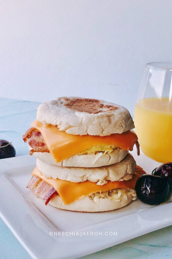 Easy and tasty make-ahead freezer breakfast sandwiches are excellent for breakfast meal prep. This recipe is equally ideal for grab-n-go breakfasts or back-to-school breakfasts, aka school morning breakfasts for kids. These freezer-friendly breakfast sandwiches are satisfying breakfast options for kids and adults! You can double batch, make ahead and freeze! #breakfast #breakfastsandwiches #eggmcmuffins #freezerbreakfastsandwiches #Freezerbreakfast #breakfastmeal #mealprep #mealplanning #freezerfriendlymeals