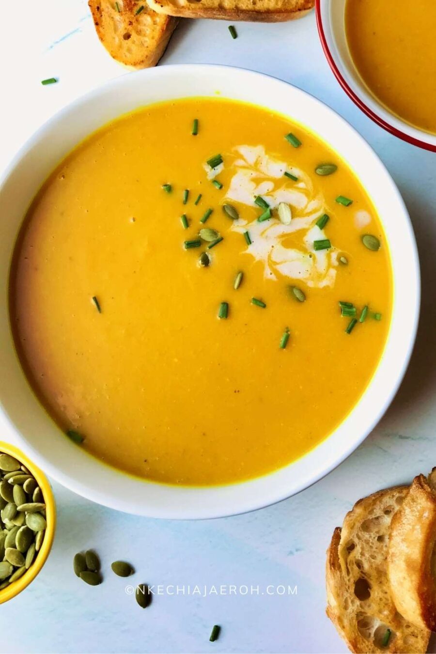 Autumn Squash Soup Panera Copycat (Easy & Vegan) Nkechi Ajaeroh