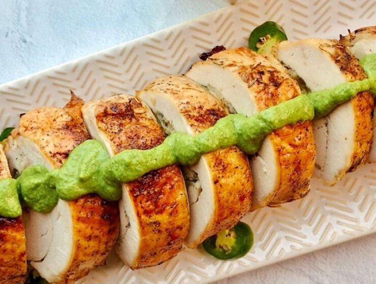 Take the stress out of your holiday cooking with this easy oven-baked stuffed turkey breast recipe. Oven roasted boneless stuffed turkey breast is moist, juicy, tender, and incredibly delicious! This simple baked turkey breast is the perfect alternative to a full-size turkey for small families during the holidays. (And beyond)! Also, making turkey breast takes way less time than a whole turkey. Yet very flavorful and perfect for a small gathering! With its crispy skin tender inside, your whole family is going to love this well-seasoned turkey meat! #turkeybreast #ovenroastedturkey #thanksgivingturkey #bonelessturkeybreast #holidays