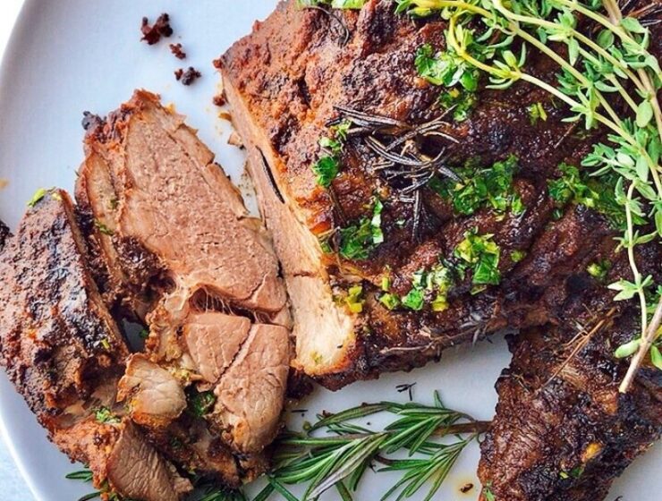 This roasted lamb leg has the perfect crust on the outside and is extraordinarily juicy, tender, and flavorful inside—literally the epitome of a flawless roast. The best part is that this lamb roast is super easy to make with only a few ingredients. Second, it doesn't require a special marinade. Furthermore, this roast leg of lamb recipe would be fantastic for a Sunday roast, Easter lunch, Christmas dinner, or better still, put this lamb recipe on your Thanksgiving dinner menu. #Roast #Lamb #legoflamb #Christmasrecipe #Holidayrecipe