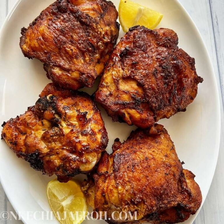 Air Fryer Chicken Thighs (with Bone in Thighs) Nkechi Ajaeroh