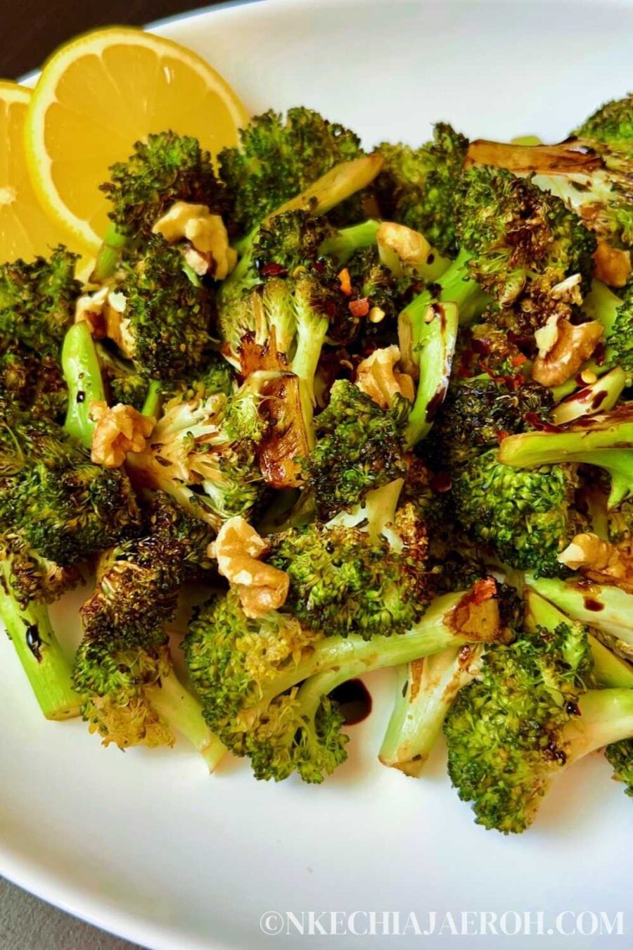 Tastiest Air Fryer Roasted Broccoli with Balsamic Vinegar Nkechi Ajaeroh