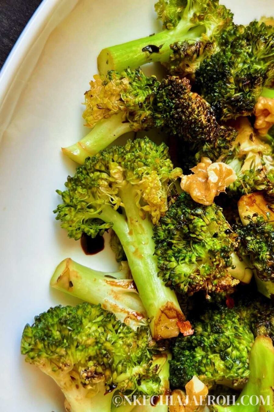 Tastiest Air Fryer Roasted Broccoli with Balsamic Vinegar Nkechi Ajaeroh