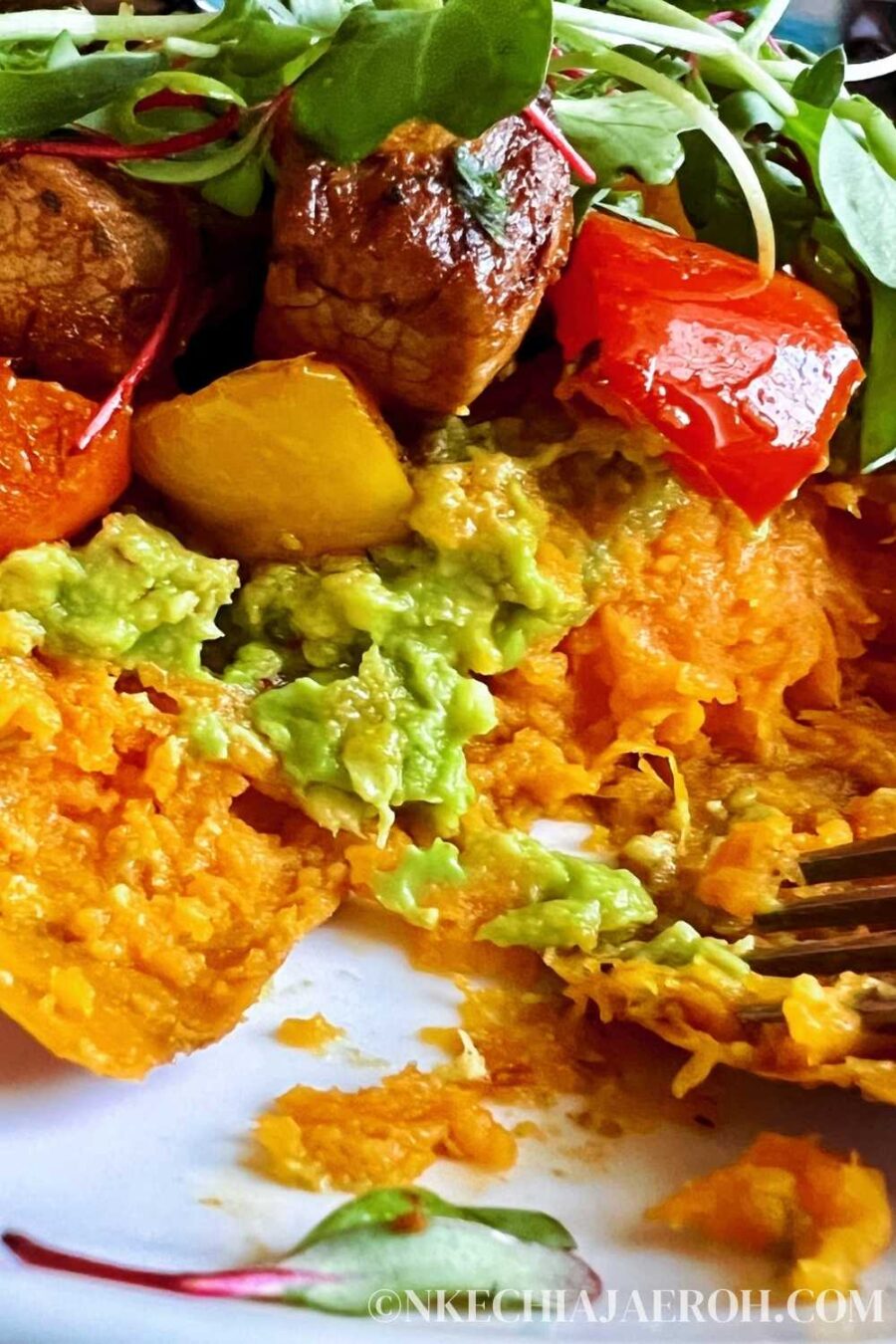 Sweet Potato Cubes in the Air Fryer (Vegan) Nkechi Ajaeroh